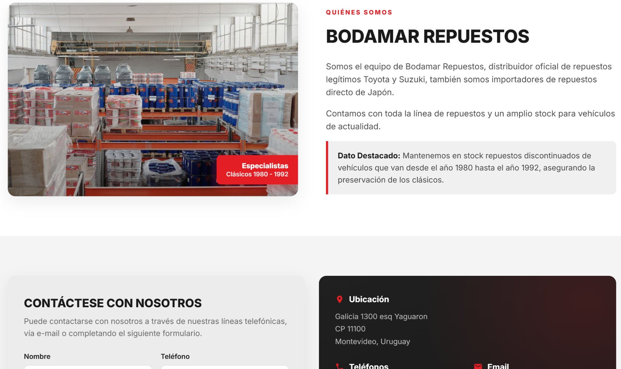 Quiénes somos y contacto