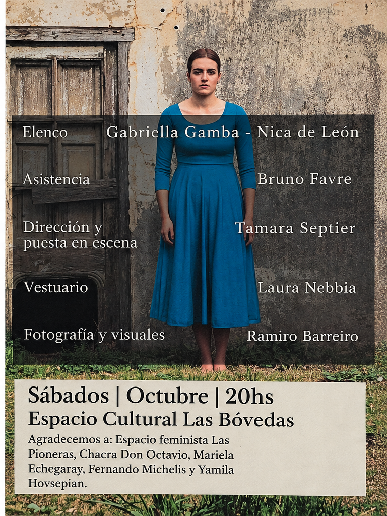 Las amantes de Shakespeare — dorso del flyer